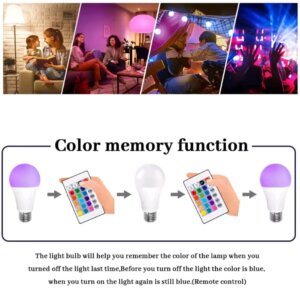 16 Color RGB LED Light Bulb with Remote Control