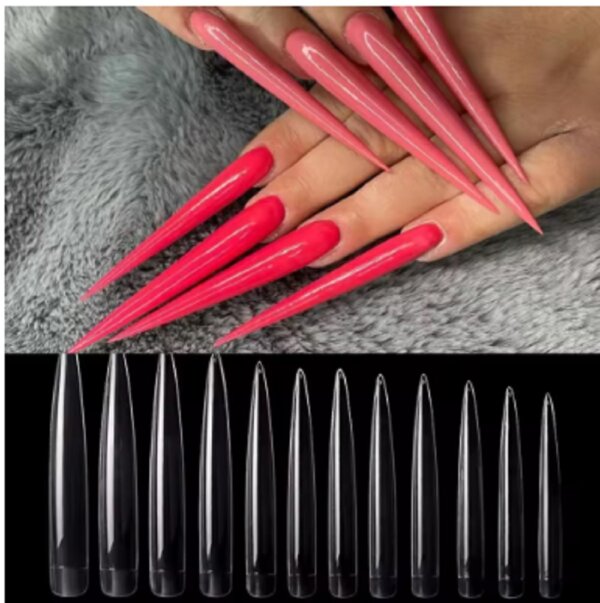 110pcs/Bag 4XL Extra Long Stiletto False Nail