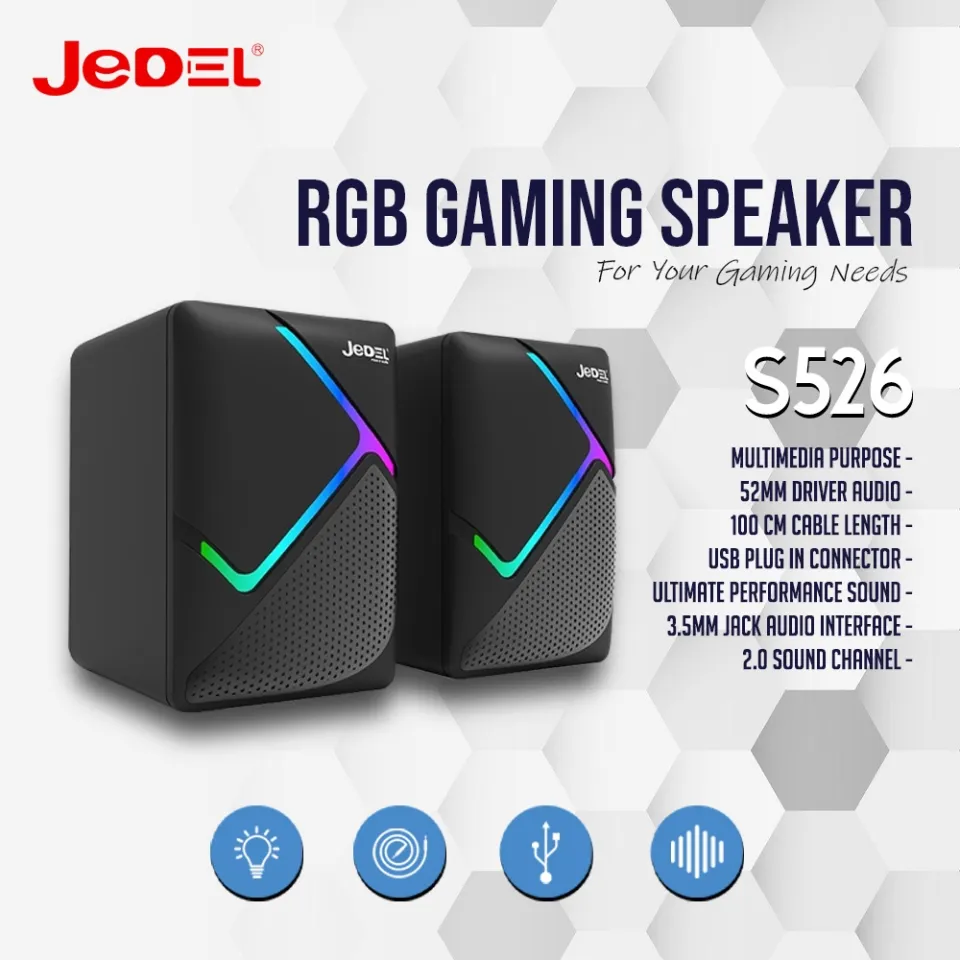 JEDEL S-526 RGB MINI COMPUTER SPEAKER SYSTEM - Image 2
