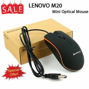 Lenovo M20 Mini USB Optical Mouse Computer Mouse Lenovo Mouse Lenovo M20 Mouse Optical Mouse USB Wired For ALL PC, Mac, Android,