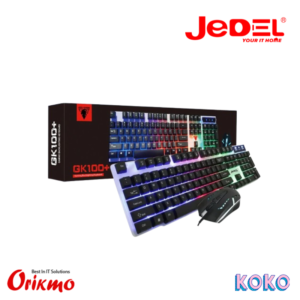 JEDEL GK-100 Pro Gaming RGB Keyboard and Mouse Combo