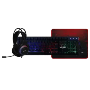 JEDEL CP-09 RGB Gaming 4 in 1 Combo RGB Keyboard ,Mouse, Headset and Mouse Pad