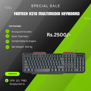 FANTECH K210 Multimedia Office Keyboard