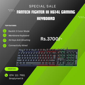 Fantech K614L Fighter III Zone Lighting RGB Gaming Keyboard