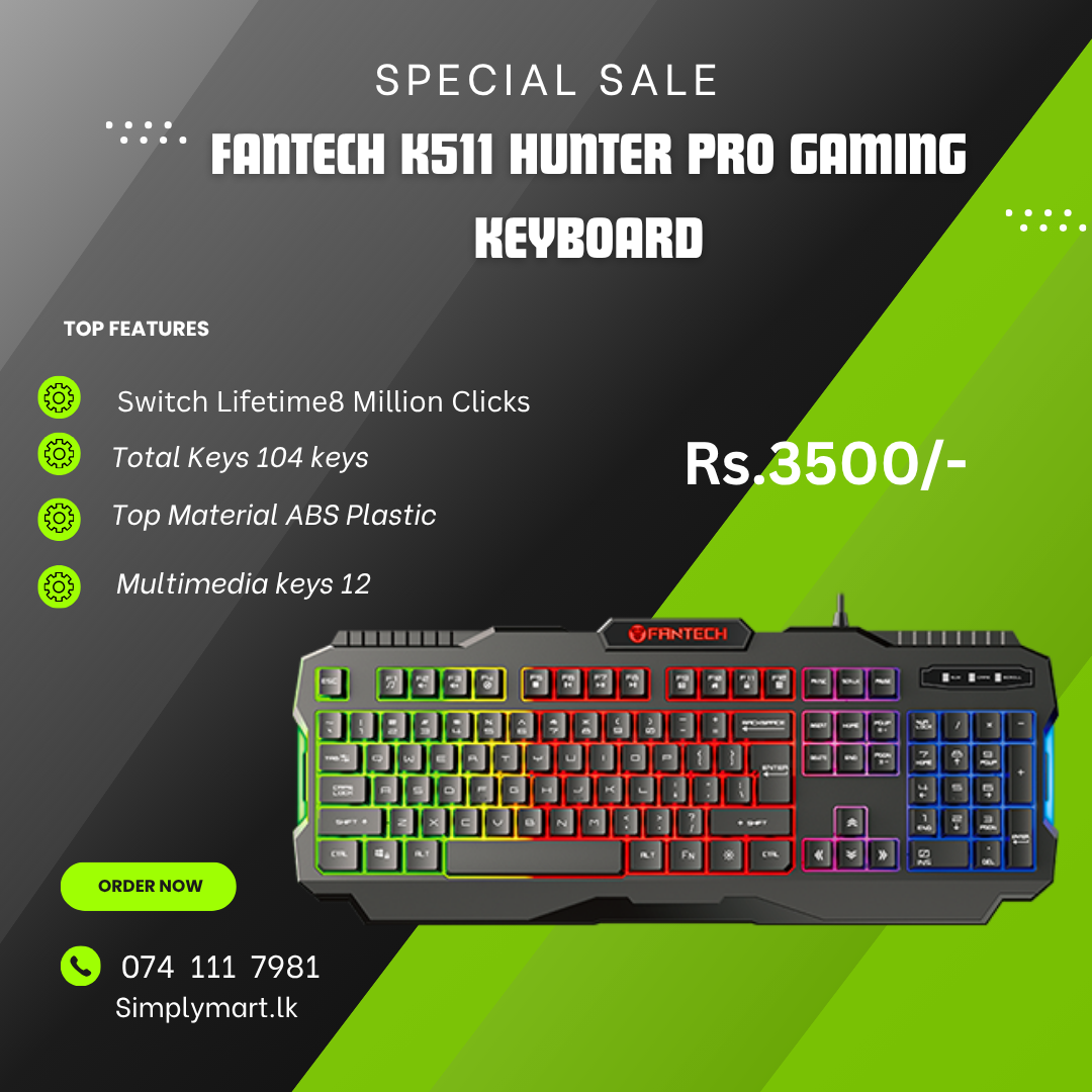 Fantech K511 Hunter Pro Backlit Pro Gaming Keyboard