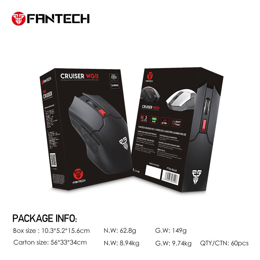 FANTECH WG11 CRUISER Wireless Gaming Mouse - Image 2