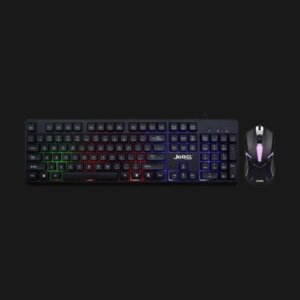 JEDEL GK106 RGB Wired Black Pro Gaming Keyboard and Mouse Combo