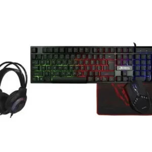JEDEL CP-09 RGB Gaming 4 in 1 Combo RGB Keyboard ,Mouse, Headset and Mouse Pad