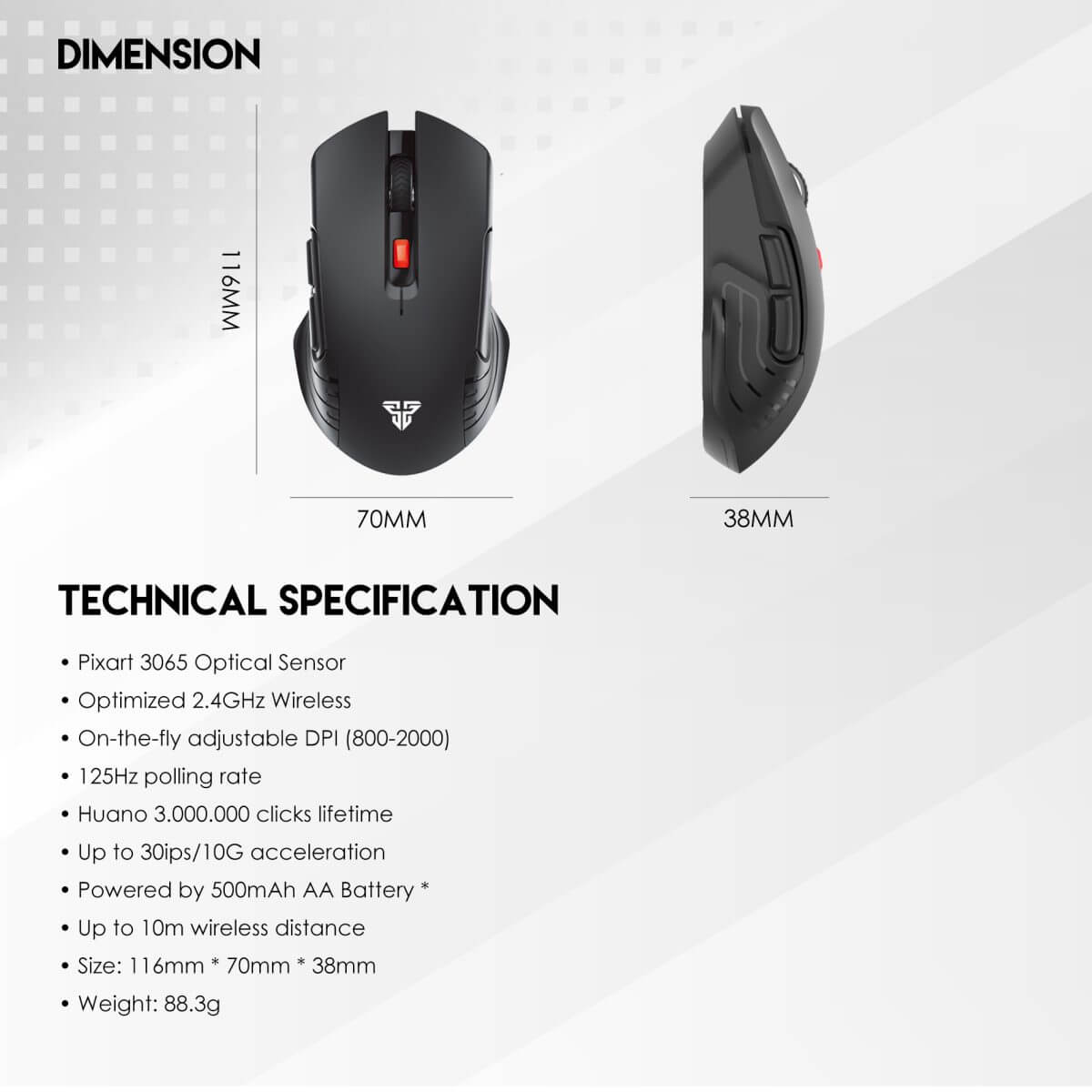 Fantech Raigor III WG12 Gaming Mouse - Image 7