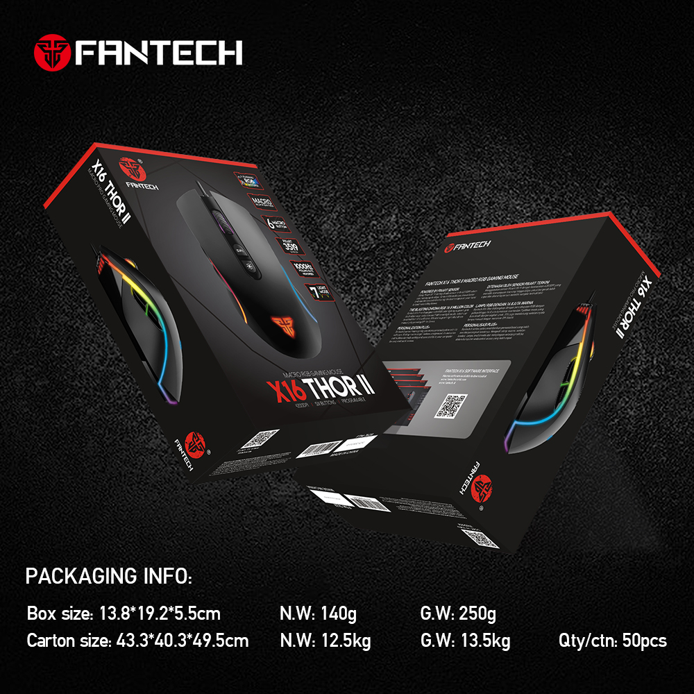 Fantech X16 V2 THOR II MACRO RGB GAMING MOUSE - Image 4