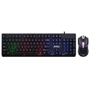 JEDEL GK106 RGB Wired Black Pro Gaming Keyboard and Mouse Combo