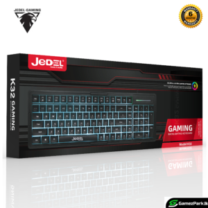 JEDEL K33 Wired Keyboard Rainbow LED Backlit Mechanical Feeling Gaming Keyboard 84 Keys