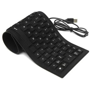 Flexible Keyboard Mini Foldable Wired Usb Computer Keyboards Portable Waterproof Silicone Soft Slim Folding Gaming Keypad For Laptop