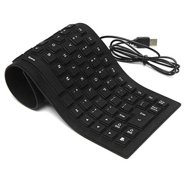 Flexible Keyboard Mini Foldable Wired Usb Computer Keyboards Portable Waterproof Silicone Soft Slim Folding Gaming Keypad For Laptop - Image 3
