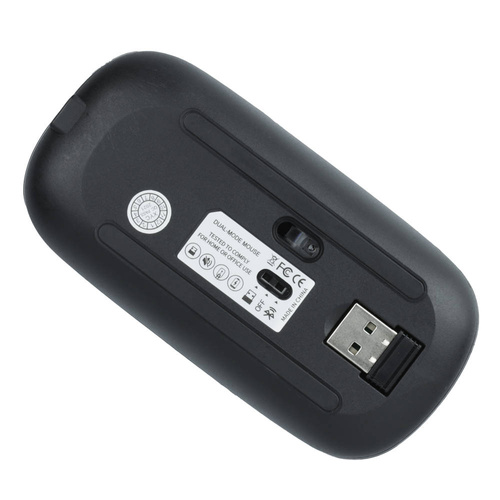 X1-Dual | Wireless office optical computer mouse | 2.4GHz + Bluetooth 5.2 | 800-1600 DPI | black - Image 4