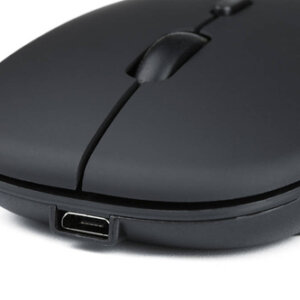 X1-Dual | Wireless office optical computer mouse | 2.4GHz + Bluetooth 5.2 | 800-1600 DPI | black