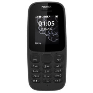 Nokia 105 Dual Sim 4th Edition With Warranty Feature Push button Phone 1.77" Display Battery Long Standby Flashlight Radio