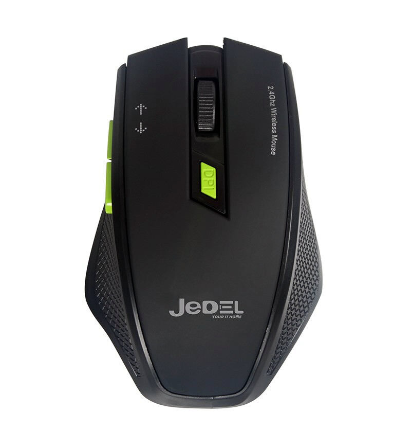 JEDEL W400 Wireless Optical Gaming Mouse - 2.4Ghz 1600dpi- Black
