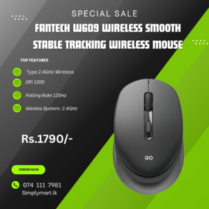 Fantech GO W609 WIRELESS MOUSE BLACK