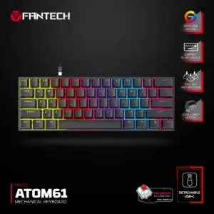 FANTECH MK211 ATOM61 Mechanical Gaming Keyboard Red Switch